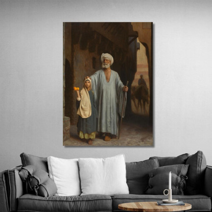 La Mano Amica Jean-Léon Gérôme jlg140 quadro stampato su tela