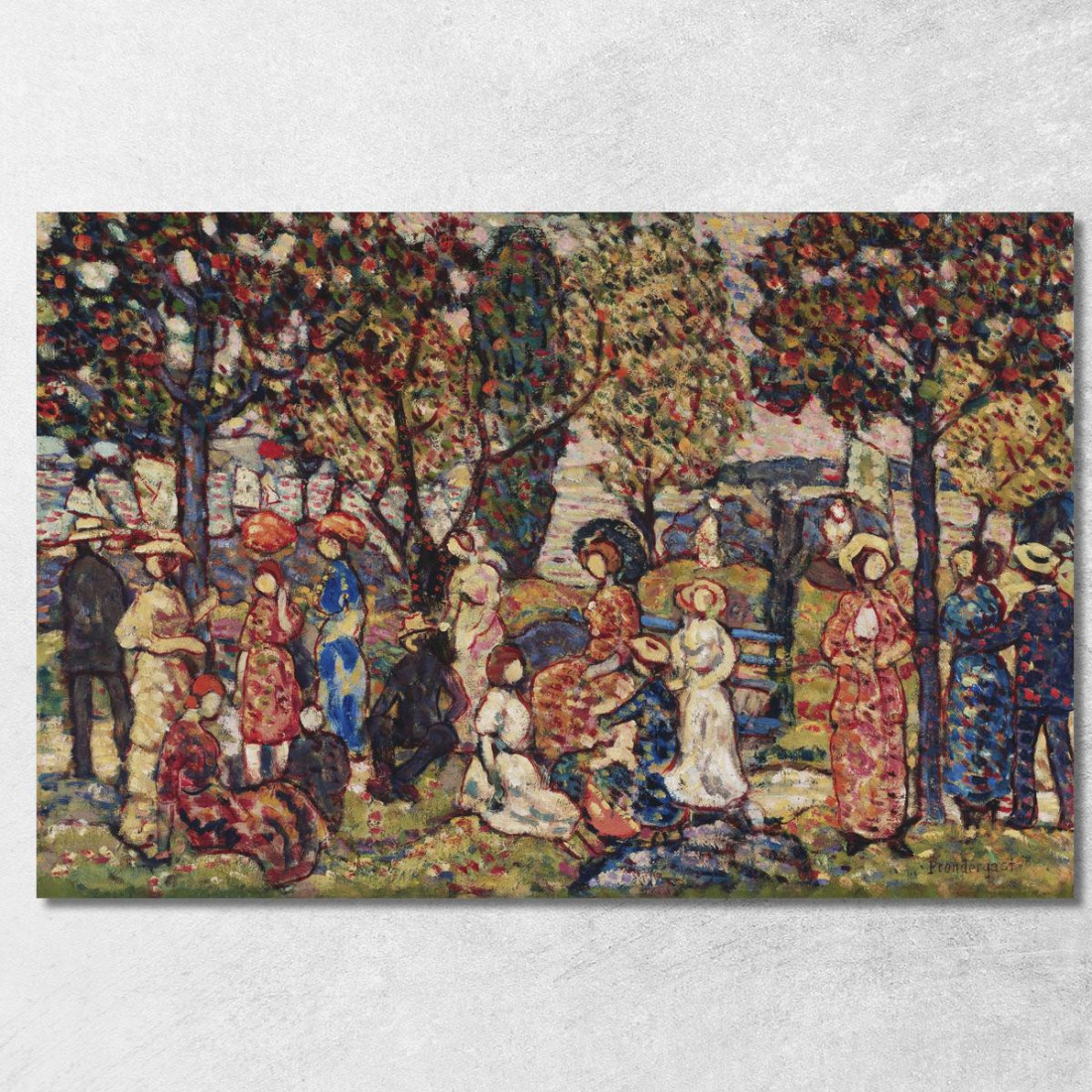 Autunno Maurice Prendergast mpr3 quadro stampato su tela Autunno Maurice Prendergast mpr3 quadro stampato su tela