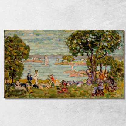 Cala Maine Maurice Prendergast mpr12 quadro stampato su tela