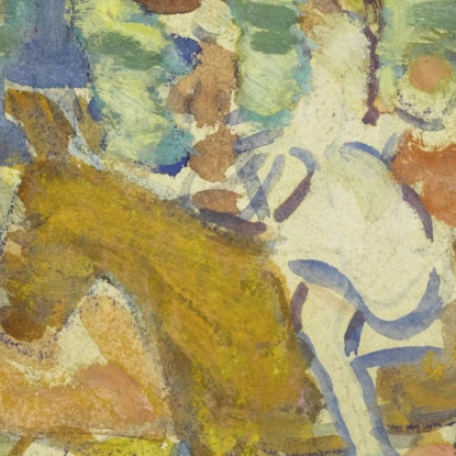Gruppo Di Figure Con Asino Maurice Prendergast mpr20 quadro stampato su tela
