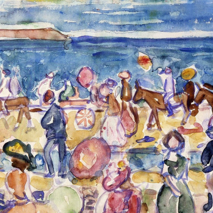 Vacanza Nel New England Maurice Prendergast mpr21 quadro stampato su tela