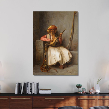 Il Suonatore Di Liuto Jean-Léon Gérôme jlg143 quadro stampato su tela