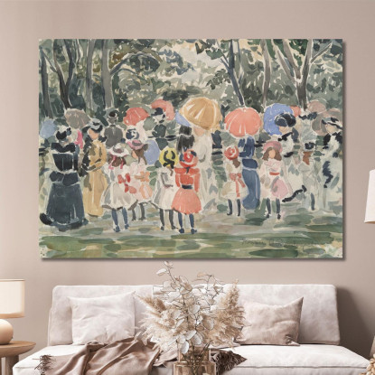 Nel Parco Maurice Prendergast mpr24 quadro stampato su tela