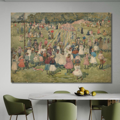 Festa Dei Lavoratori Central Park Maurice Prendergast mpr31 quadro stampato su tela