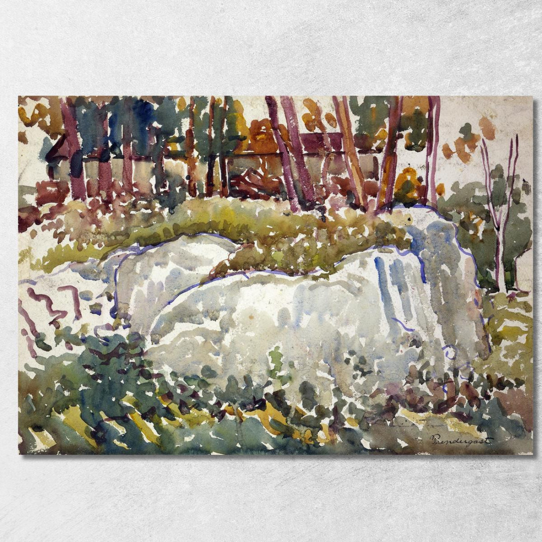 Rocce Maine Maurice Prendergast mpr48 quadro stampato su tela Rocce Maine Maurice Prendergast mpr48 quadro stampato su tela