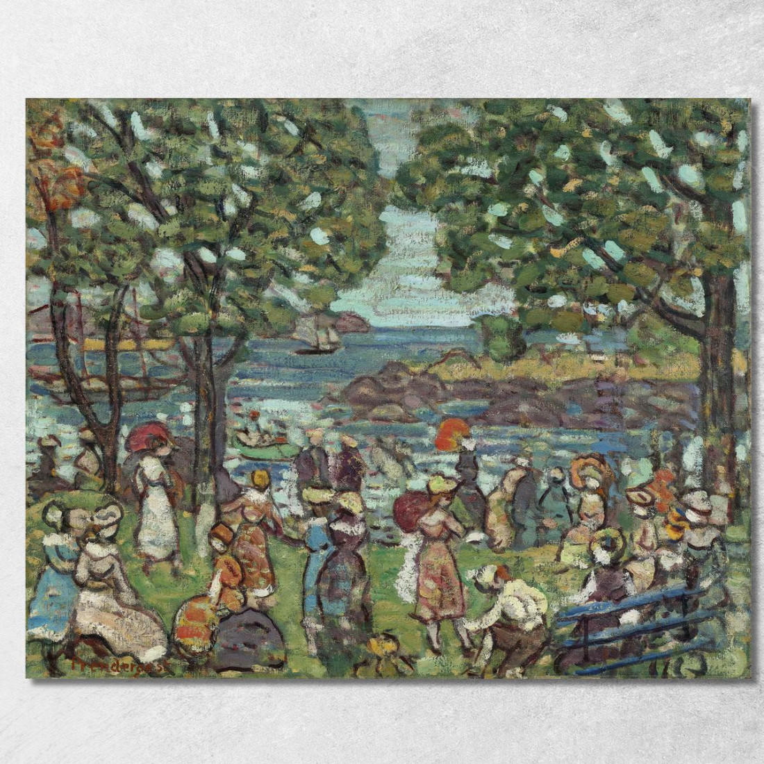 Cala Di Salem Maurice Prendergast mpr49 quadro stampato su tela Cala Di Salem Maurice Prendergast mpr49 quadro stampato su tela