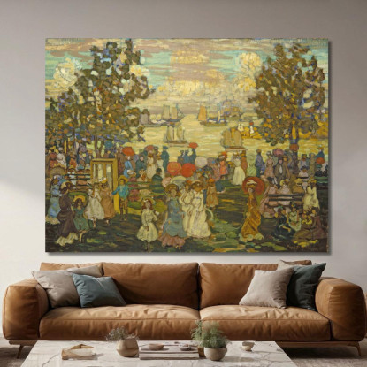 Salem Willows Maurice Prendergast mpr50 quadro stampato su tela