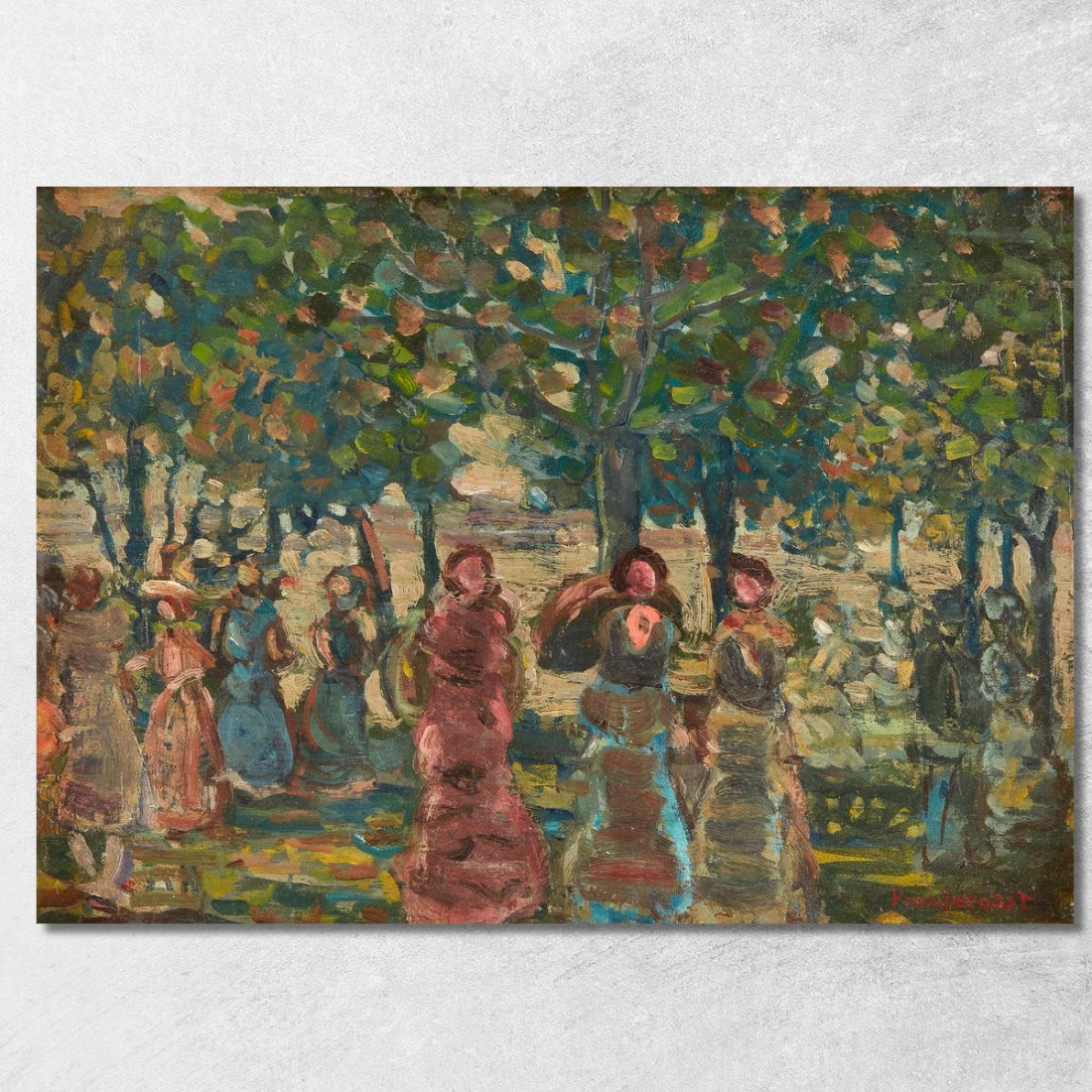 Domenica Nel Parco Maurice Prendergast mpr58 quadro stampato su tela Domenica Nel Parco Maurice Prendergast mpr58 quadro stampato su tela