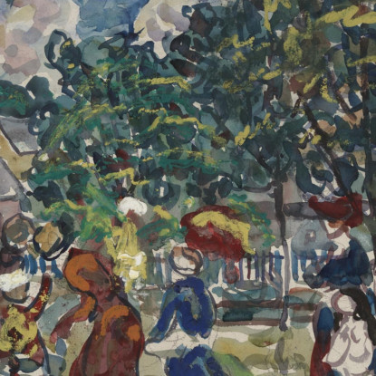 Passeggiata Domenicale Maurice Prendergast mpr59 quadro stampato su tela