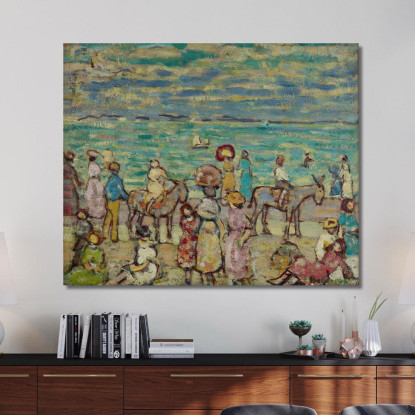 La Spiaggia Maurice Prendergast mpr63 quadro stampato su tela