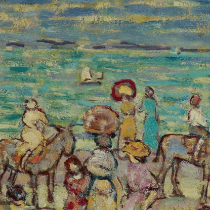 La Spiaggia Maurice Prendergast mpr63 quadro stampato su tela