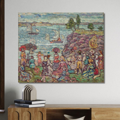 La Regata Maurice Prendergast mpr64 quadro stampato su tela