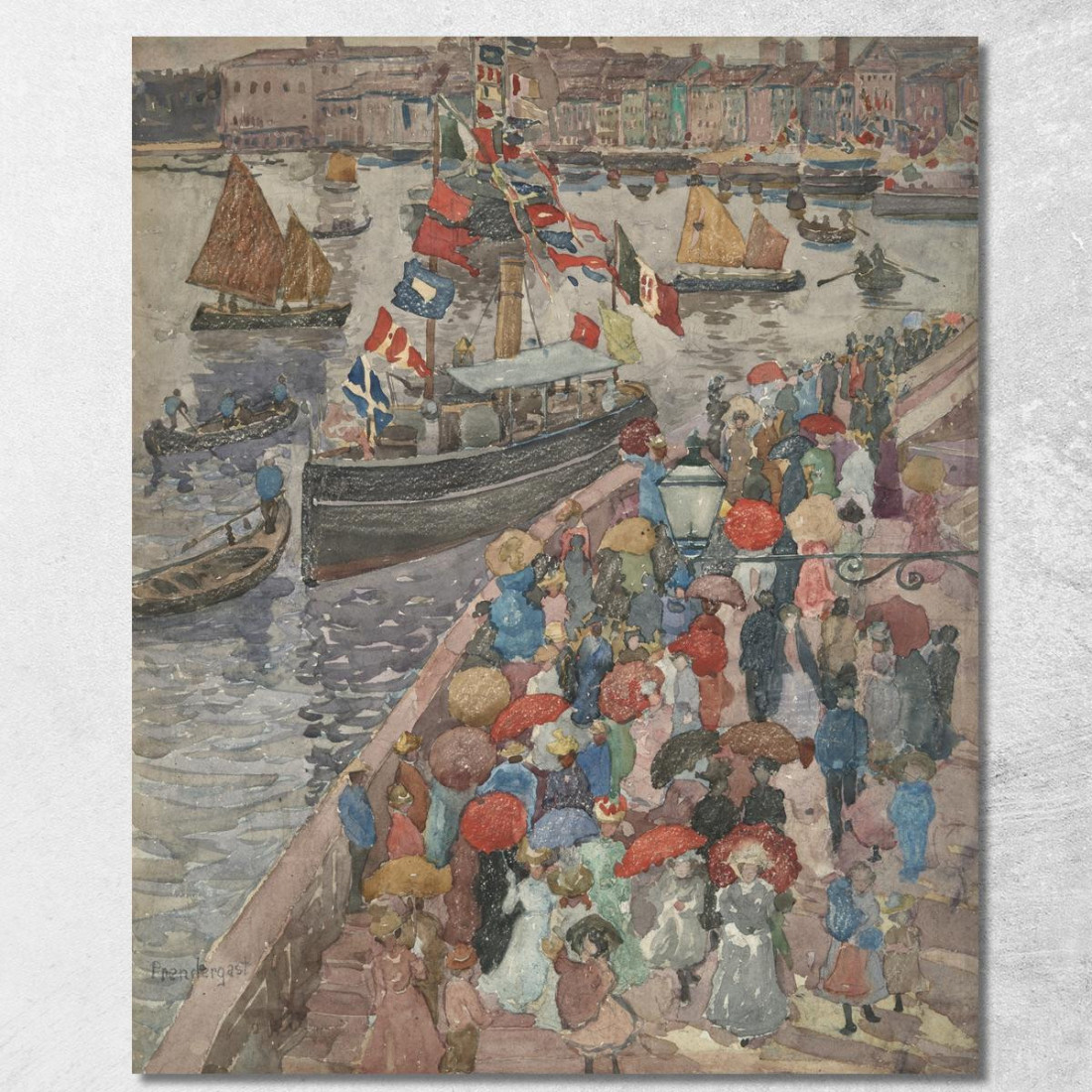 Il Molo Venezia Maurice Prendergast mpr67 quadro stampato su tela Il Molo Venezia Maurice Prendergast mpr67 quadro stampato su tela