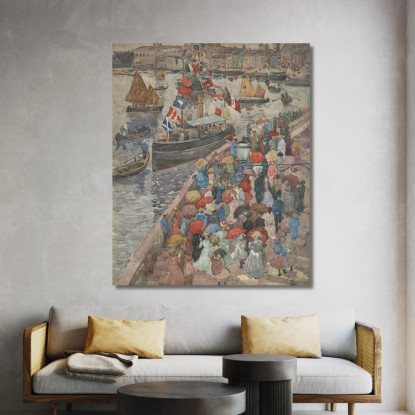 Il Molo Venezia Maurice Prendergast mpr67 quadro stampato su tela