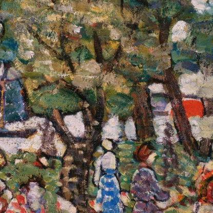Sotto Gli Alberi Maurice Prendergast mpr72 quadro stampato su tela
