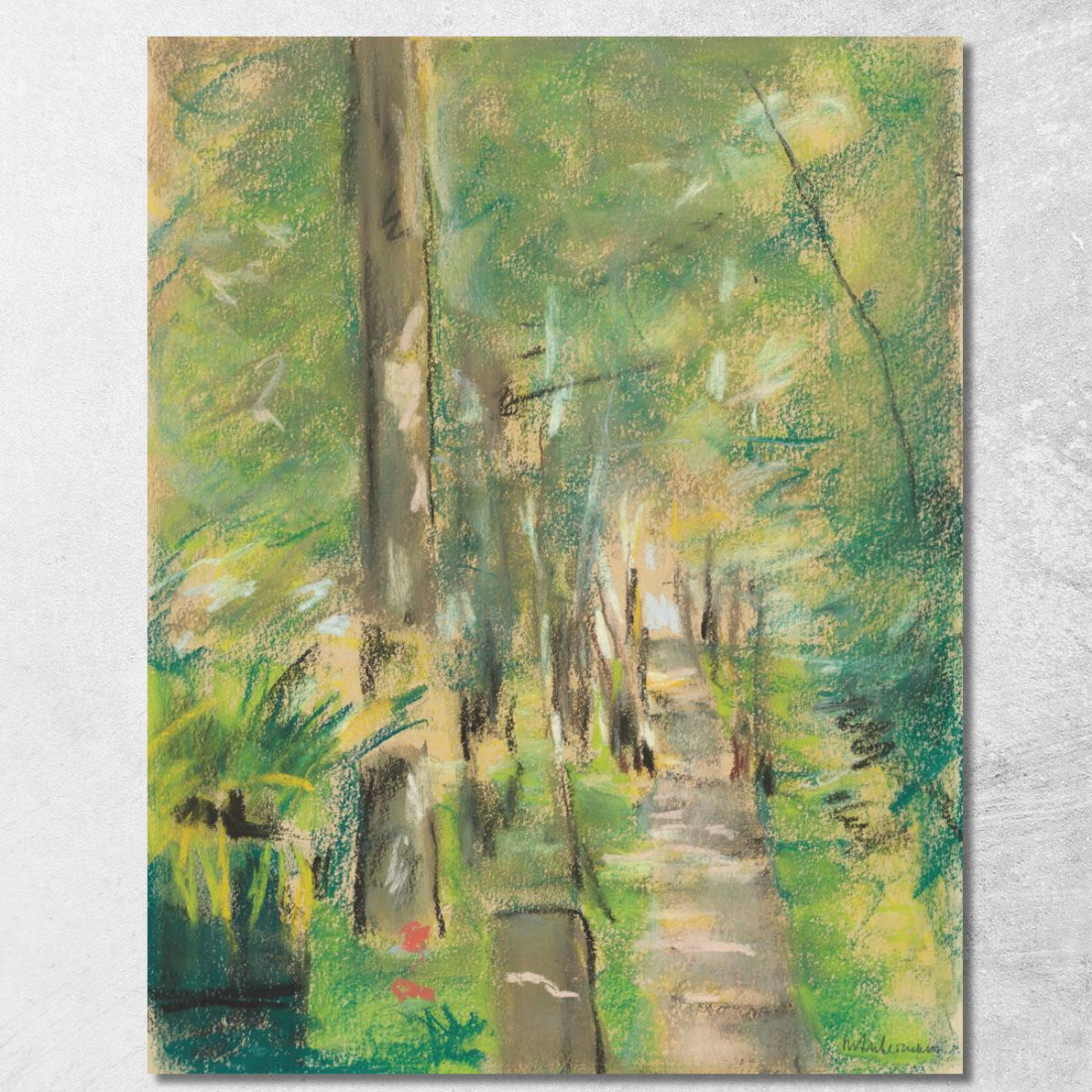 Viale Di Betulle Nel Giardino Del Wannsee Max Liebermann mlb10 quadro stampato su tela Viale Di Betulle Nel Giardino Del Wannsee Max Liebermann mlb10 quadro stampato su tela