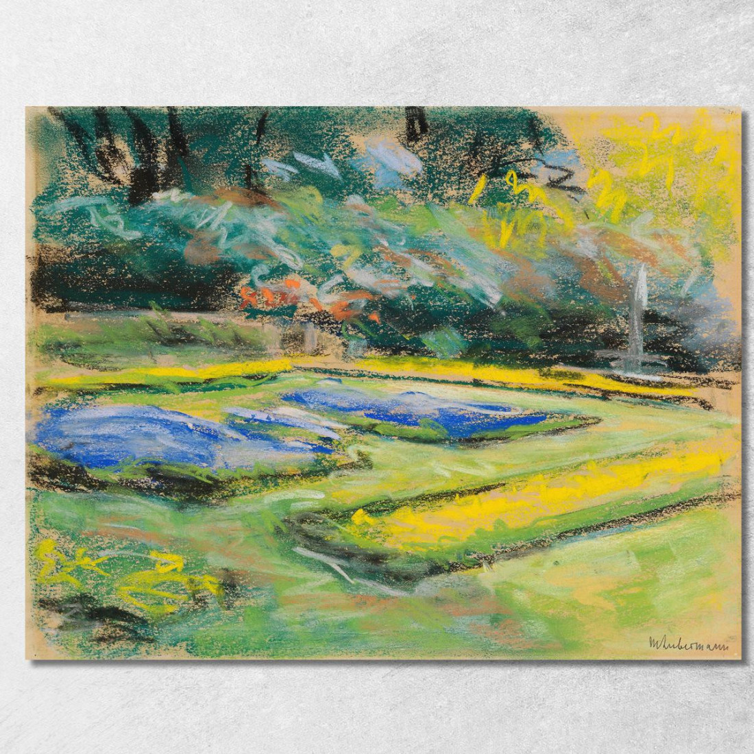 Terrazza Fiorita Nel Giardino Del Wannsee Verso Nord-Ovest Max Liebermann mlb15 quadro stampato su tela Terrazza Fiorita Nel Giardino Del Wannsee Verso Nord-Ovest Max Liebermann mlb15 quadro stampato su tela