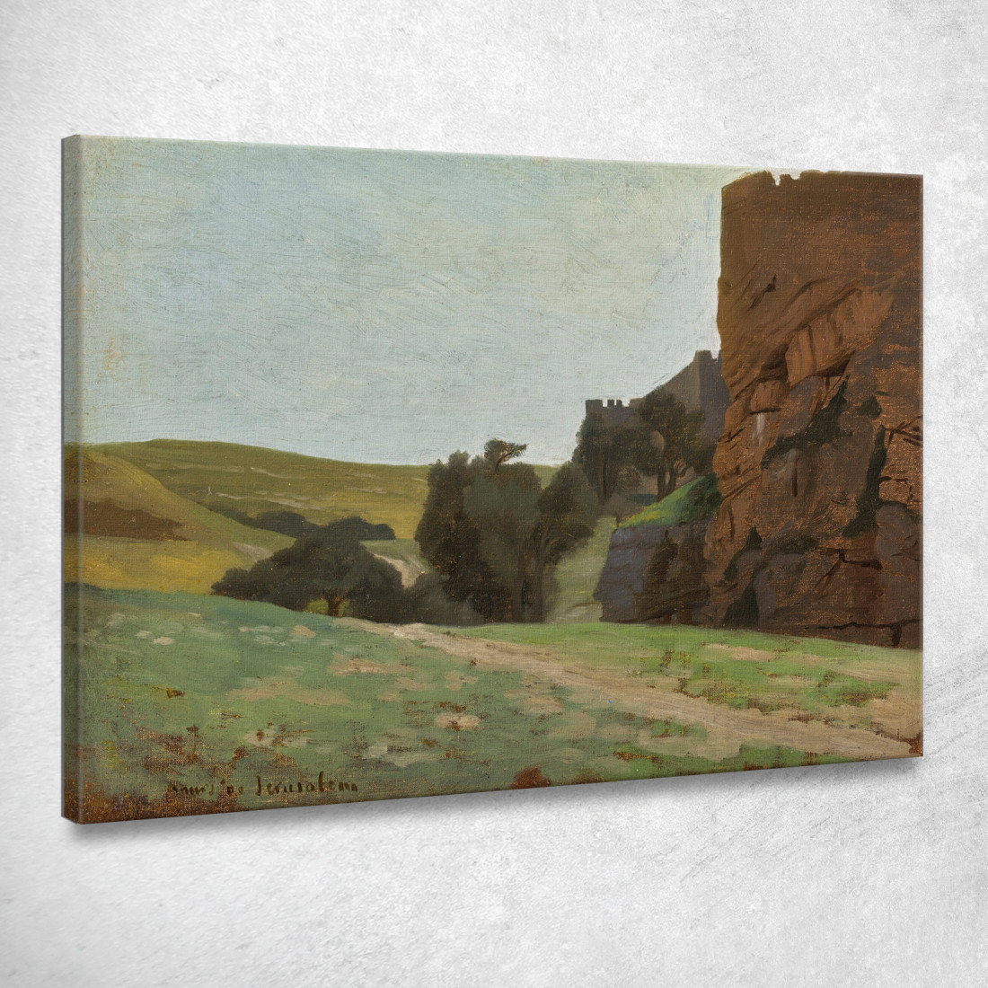 Le Mura Di Gerusalemme Jean-Léon Gérôme jlg152 quadro stampato su tela Le Mura Di Gerusalemme Jean-Léon Gérôme jlg152 quadro stampato su tela