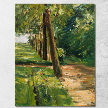 Il Viale Di Betulle Nel Giardino Del Wannsee Verso Est Max Liebermann mlb23 quadro stampato su tela