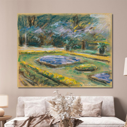 La Terrazza Fiorita Nel Giardino Del Wannsee Verso Nord-Est Max Liebermann mlb25 quadro stampato su tela