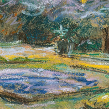 La Terrazza Fiorita Nel Giardino Del Wannsee Verso Nord-Est Max Liebermann mlb25 quadro stampato su tela