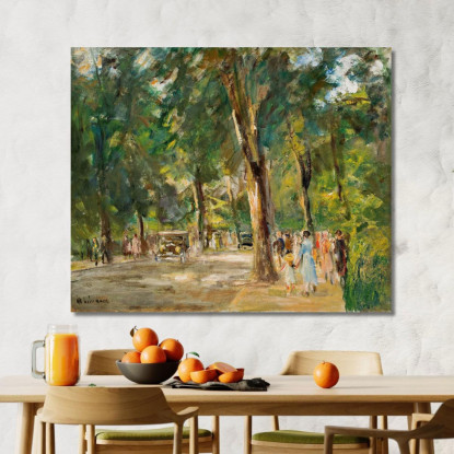 La Grande Strada Del Lago Nel Wannsee Con Passanti 2 Max Liebermann mlb31 quadro stampato su tela
