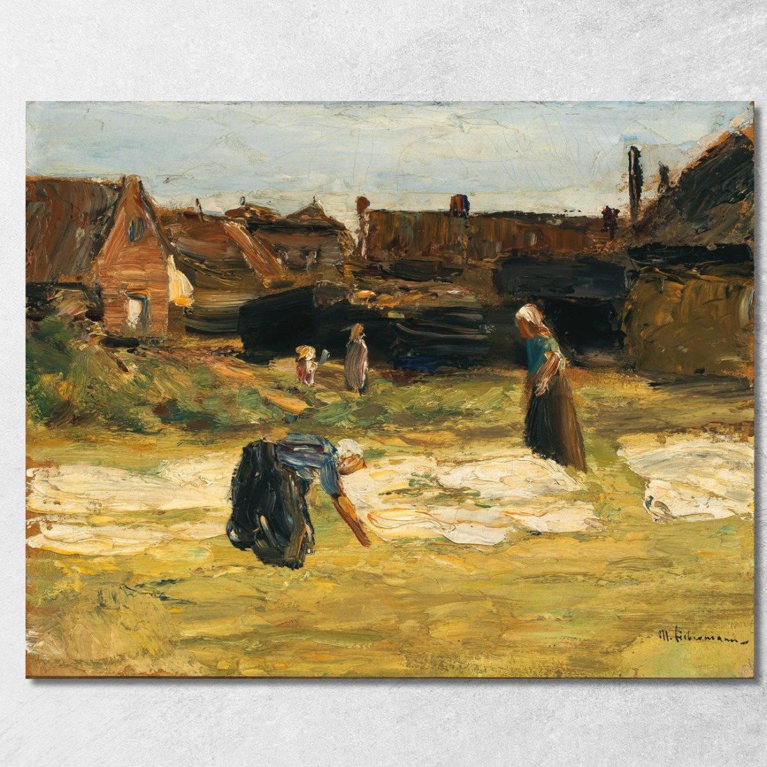 Angolo Del Villaggio Con Candeggio Max Liebermann mlb36 quadro stampato su tela Angolo Del Villaggio Con Candeggio Max Liebermann mlb36 quadro stampato su tela
