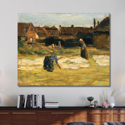 Angolo Del Villaggio Con Candeggio Max Liebermann mlb36 quadro stampato su tela