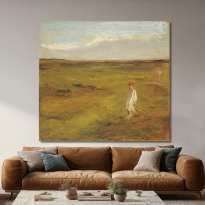 Bambino Nelle Dune Max Liebermann mlb46 quadro stampato su tela