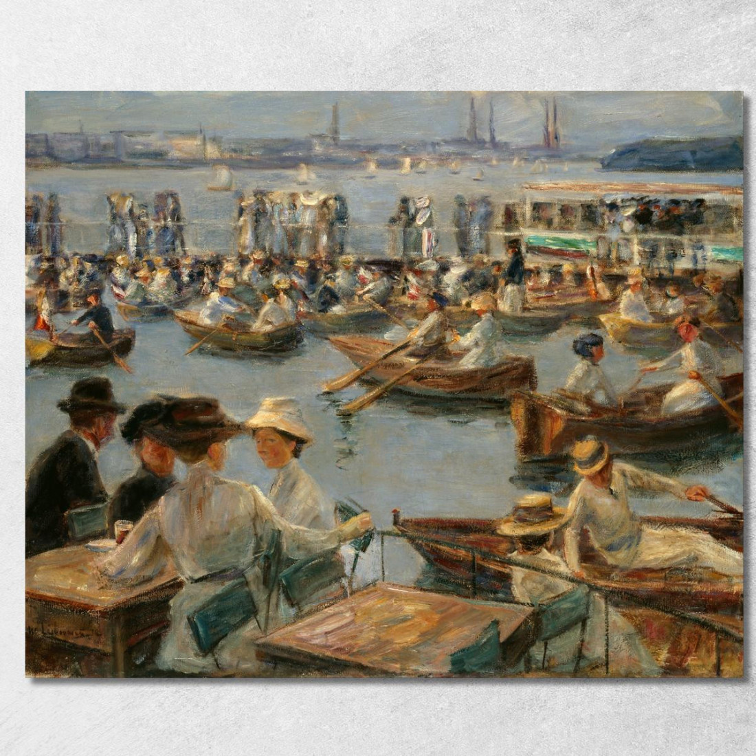 Sull'Alster Ad Amburgo Max Liebermann mlb55 quadro stampato su tela Sull'Alster Ad Amburgo Max Liebermann mlb55 quadro stampato su tela