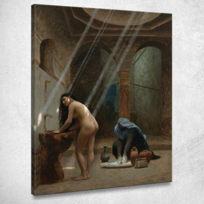 Uno Schizzo Di Un Bagno Moresco Jean-Léon Gérôme jlg157 quadro stampato su tela