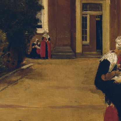 Ragazze Orfane Ad Amsterdam Max Liebermann mlb56 quadro stampato su tela