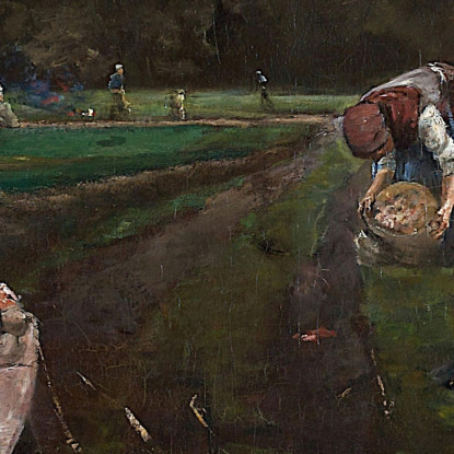 Raccolta Delle Patate Max Liebermann mlb62 quadro stampato su tela