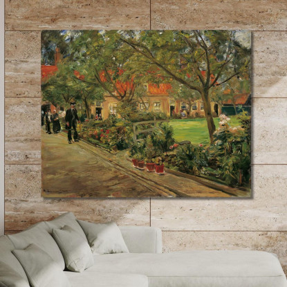 Giardino Dell'Ospedale A Edam Max Liebermann mlb79 quadro stampato su tela