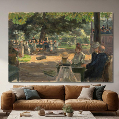 Studio Per Il Giardino Del Ristorante A Leida Max Liebermann mlb80 quadro stampato su tela