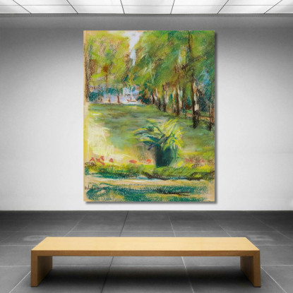 Il Giardino Dell'Artista Visto A Est Dalla Terrazza Con Vista Sul Viale Delle Betulle E Sul Wannsee Max Liebermann mlb84 quadro