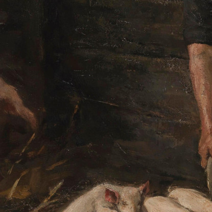 L'Asilo Nido – Porcili Max Liebermann mlb89 quadro stampato su tela