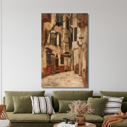 Vicolo Veneziano Verso Destra Max Liebermann mlb93 quadro stampato su tela
