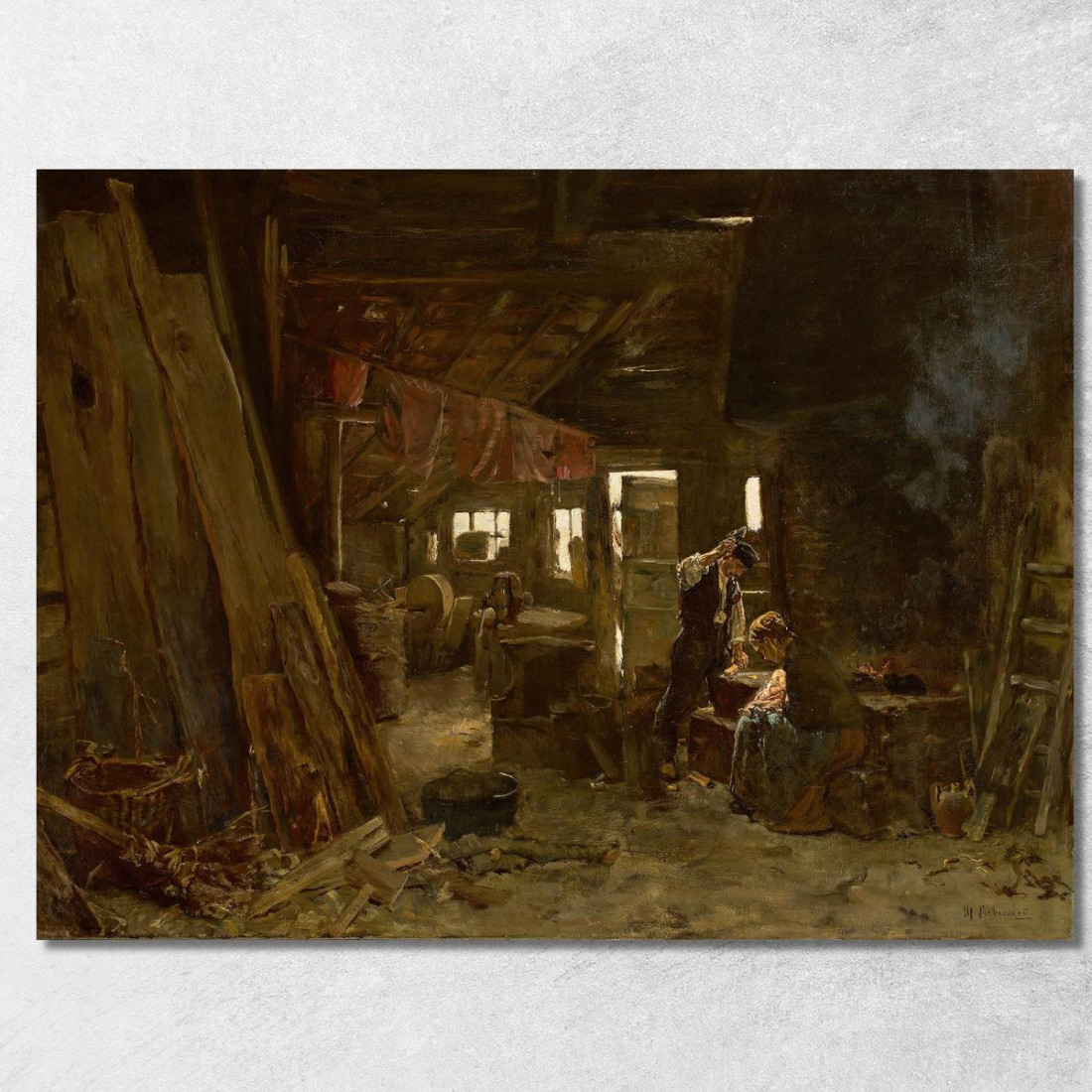 Officina Del Falegname – La Famiglia Del Taglialegna 2 Max Liebermann mlb100 quadro stampato su tela Officina Del Falegname – La Famiglia Del Taglialegna 2 Max Liebermann mlb100 quadro stampato su tela