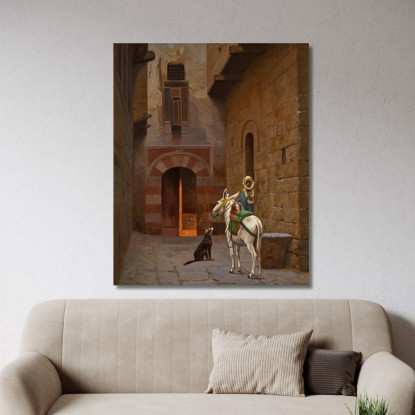 Aspettando Il Maestro Jean-Léon Gérôme jlg162 quadro stampato su tela