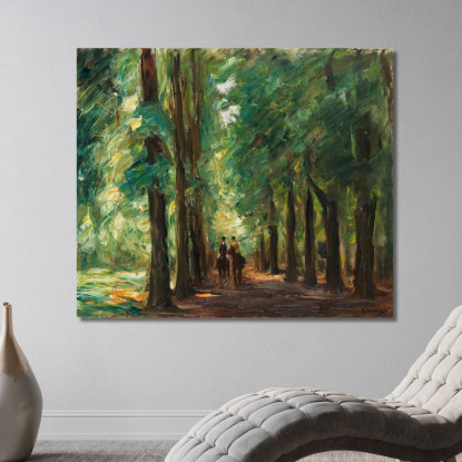 Due Cavalieri Nel Viale Presso Sakrow Max Liebermann mlb101 quadro stampato su tela