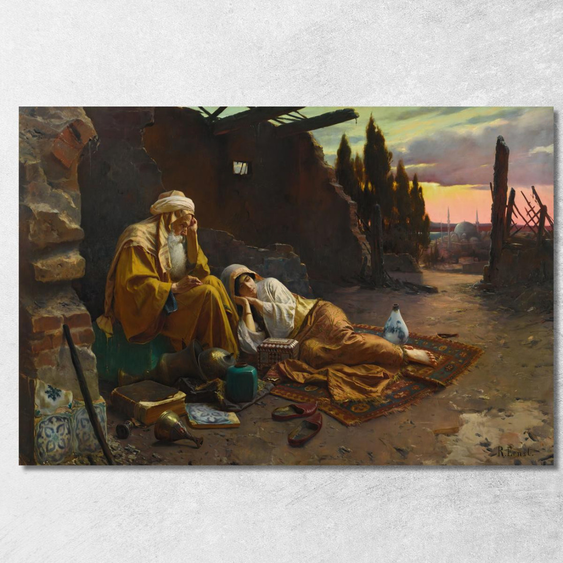 Una Nuova Alba Rudolf Ernst rer4 quadro stampato su tela Una Nuova Alba Rudolf Ernst rer4 quadro stampato su tela