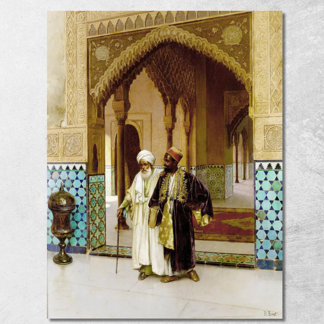 Dopo Le Preghiere Rudolf Ernst rer8 quadro stampato su tela Dopo Le Preghiere Rudolf Ernst rer8 quadro stampato su tela