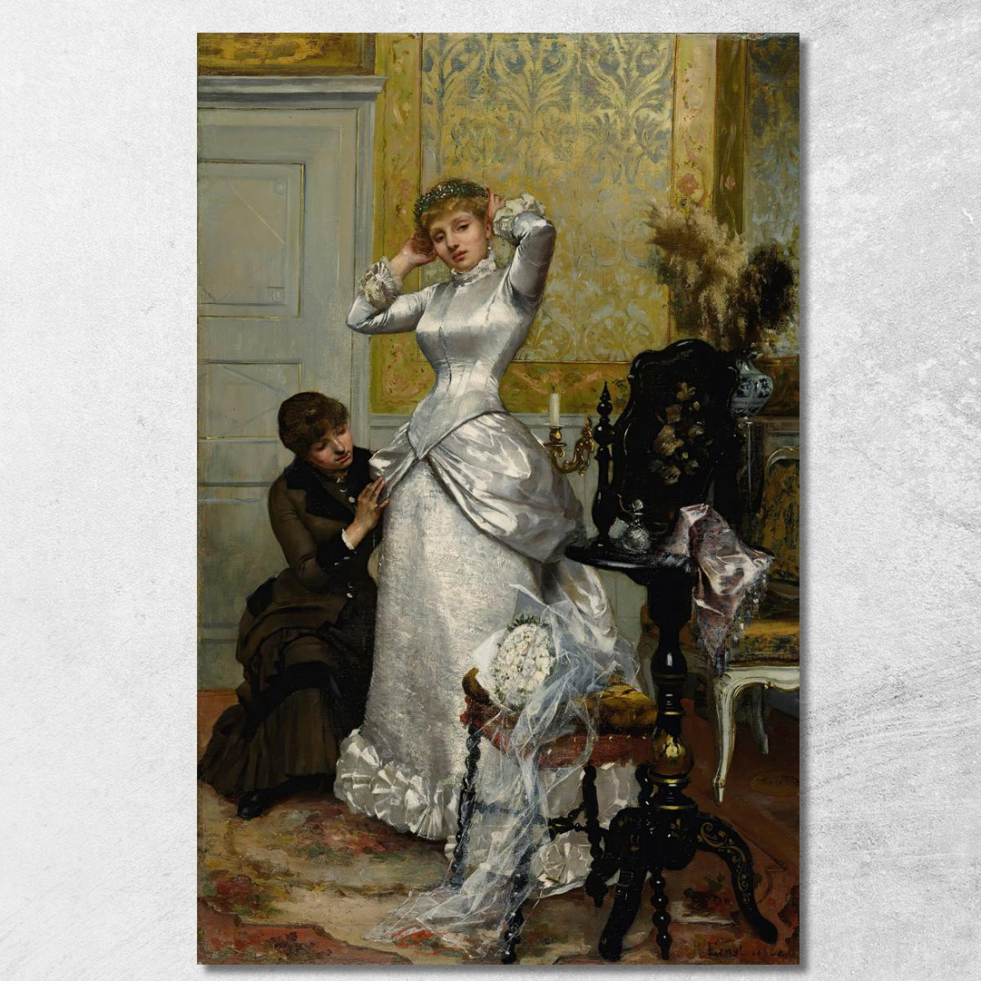 Vestizione Della Sposa Rudolf Ernst rer16 quadro stampato su tela Vestizione Della Sposa Rudolf Ernst rer16 quadro stampato su tela