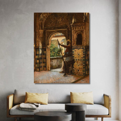 A Guardia Dell'Alhambra Rudolf Ernst rer18 quadro stampato su tela