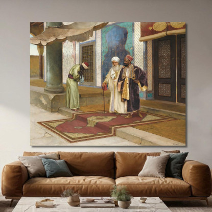 Uscendo Dalla Moschea Rudolf Ernst rer28 quadro stampato su tela