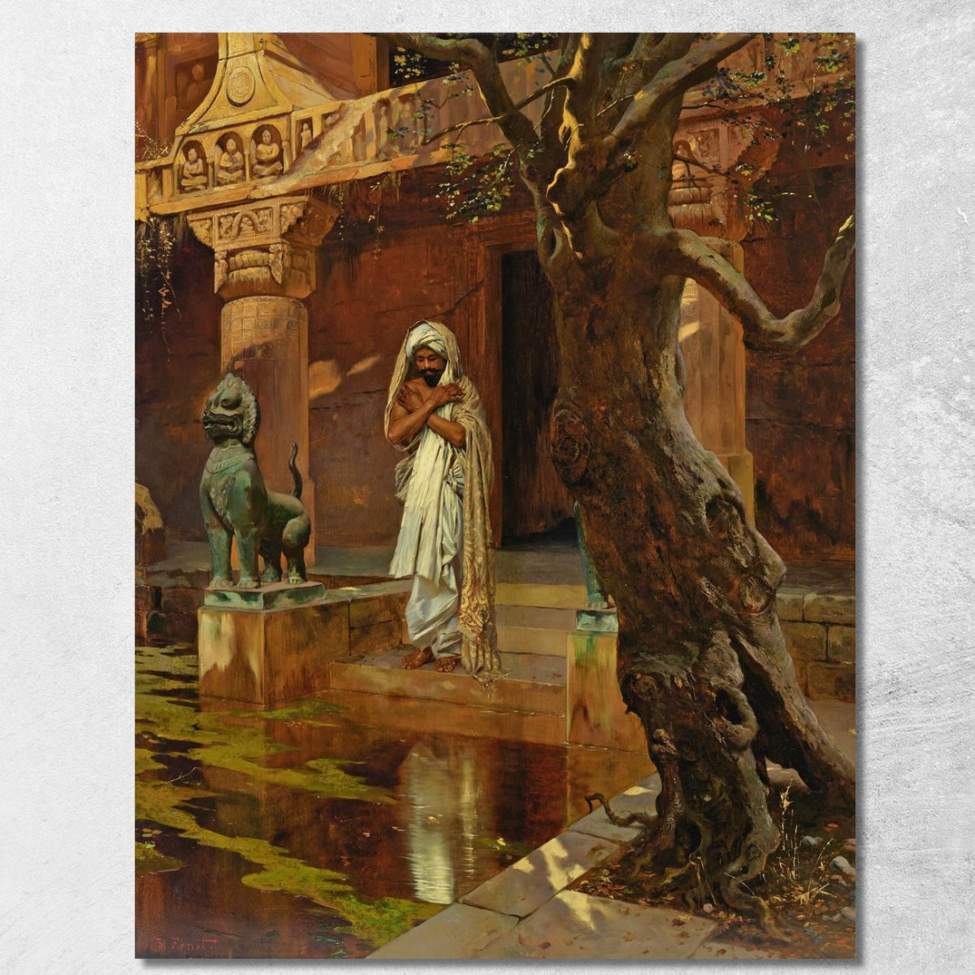 Lo Stagno Sacro Rudolf Ernst rer30 quadro stampato su tela Lo Stagno Sacro Rudolf Ernst rer30 quadro stampato su tela