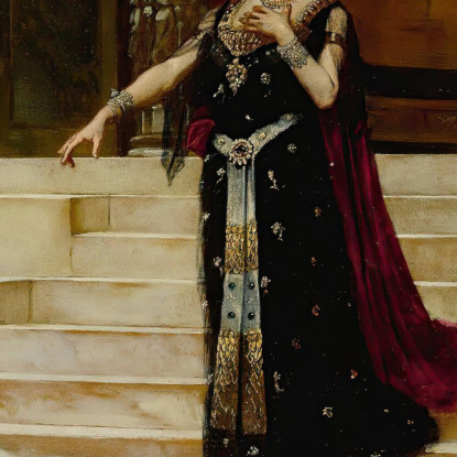 Salomé E Le Tigri Rudolf Ernst rer35 quadro stampato su tela
