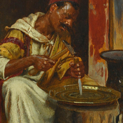 Il Lavoratore Dell'Ottone Rudolf Ernst rer39 quadro stampato su tela