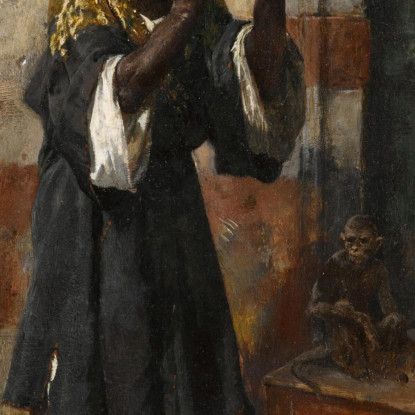 Il Suonatore Di Flauto Rudolf Ernst rer43 quadro stampato su tela
